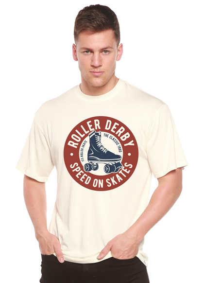 T-shirt à manches courtes Roller Derby en Spun Bamboo® pour homme, en viscose de bambou/coton biologique, avec motif graphique