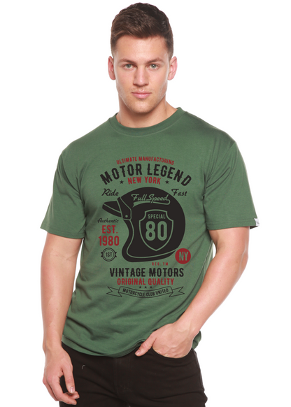 T-shirt graphique à manches courtes en viscose de bambou/coton biologique Motor Legend pour homme