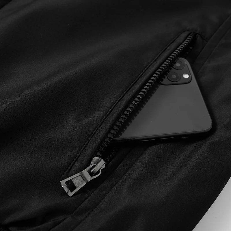 Luxury Men’s Warm Fleece Jacket – Windproof, Rainproof, and Snowproof Overcoat