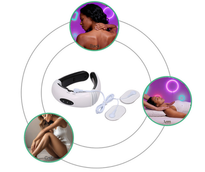 Nouvel appareil de massage électrique vibrant pour le cou et le dos, instrument de relaxation par stimulation musculaire pour les soins du cou et du dos