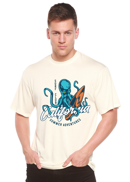 T-shirt graphique à manches courtes en bambou-viscose/coton biologique pour homme California Summer Adventures