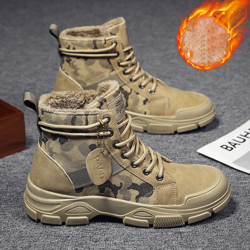 Botas de invierno de algodón polar para hombre