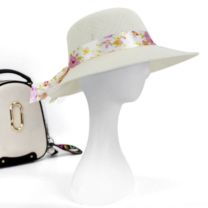 Faux Raffia Women's Sun HatSunscreen