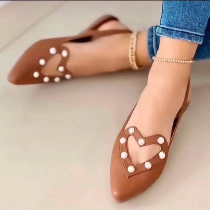 Love Shoes Pearls Flats