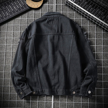 Men's Plus Size Denim Jacket Denim Top