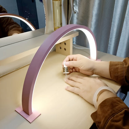 LED Desk Lamp Dimmable Eye Care USB Modern Crescent Table Light