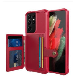 Faux Leather Card Wallet iPhone Case – Business Slim Back Cover | iPhone X–13