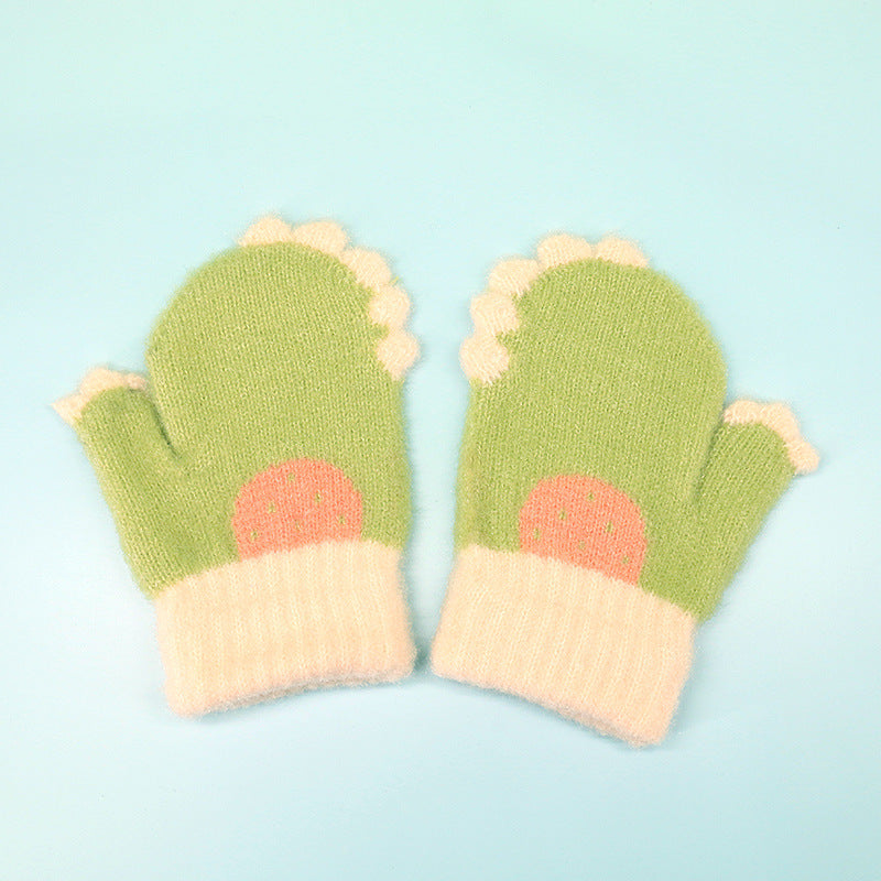 Gants d'hiver en laine pour enfants pour la chaleur