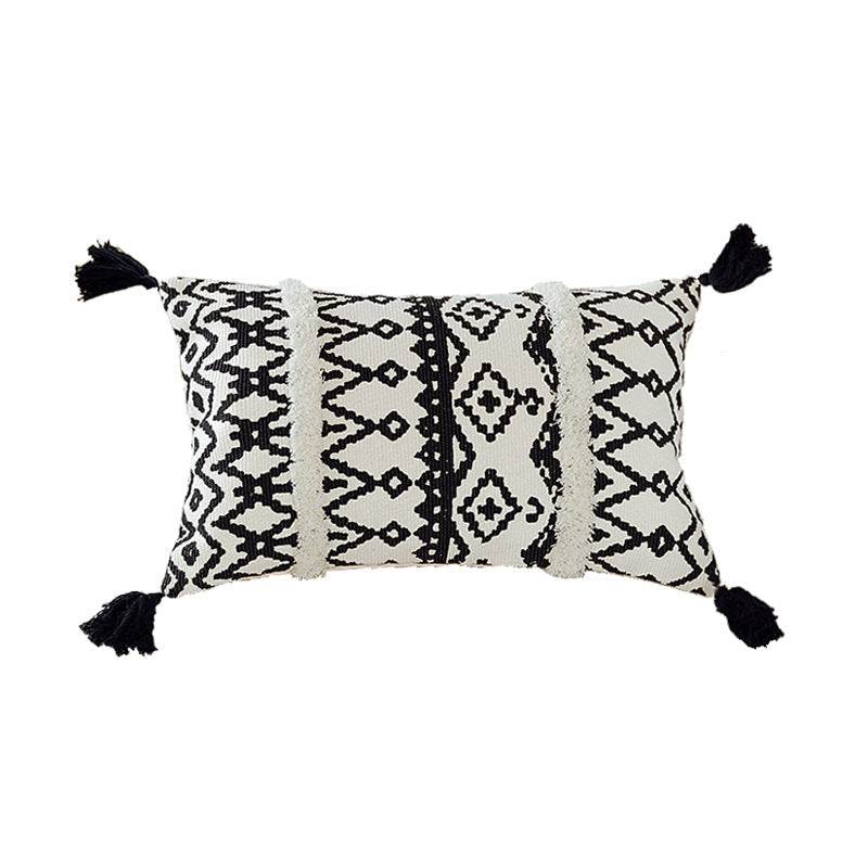 Coussin de canapé nordique, nouveau coussin de taille marocain, coussin touffeté Ins, oreiller de lit