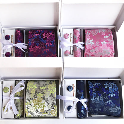 Caja de regalo de corbatas para hombre, 6 piezas, traje de negocios