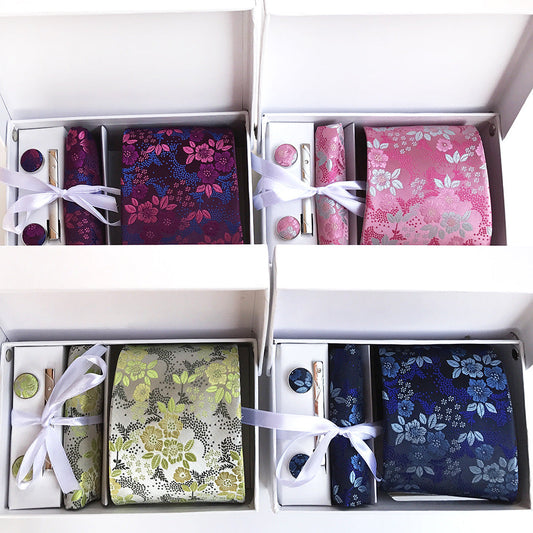 Caja de regalo de corbatas para hombre, 6 piezas, traje de negocios