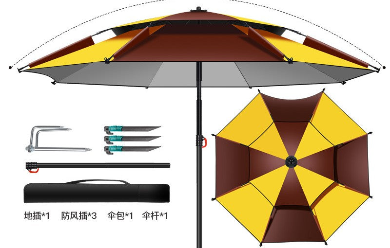 All-Weather Angler's Umbrella – Heavy Duty Fishing & Outdoor Shelter