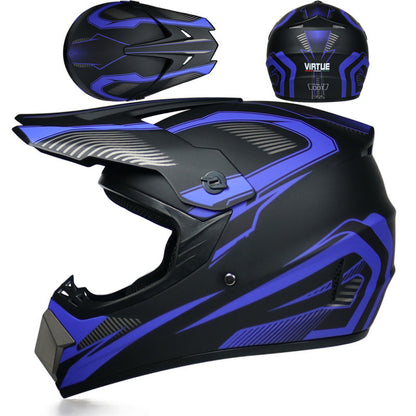 Youth Off-Road Motorcycle Helmet - [green] | Lightweight Motocross Full Face Shield for Dirt Bike & ATV