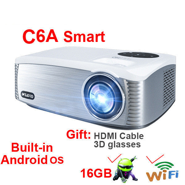 Smart Android 4K HD Projector – 1080P Home & School Laser Projector