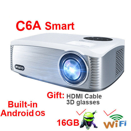 Smart Android 4K HD Projector – 1080P Home & School Laser Projector