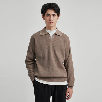 V-Neck Knit Sweater