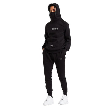 Men's Loose Plus Size Solid Color Hooded Casual Sweater