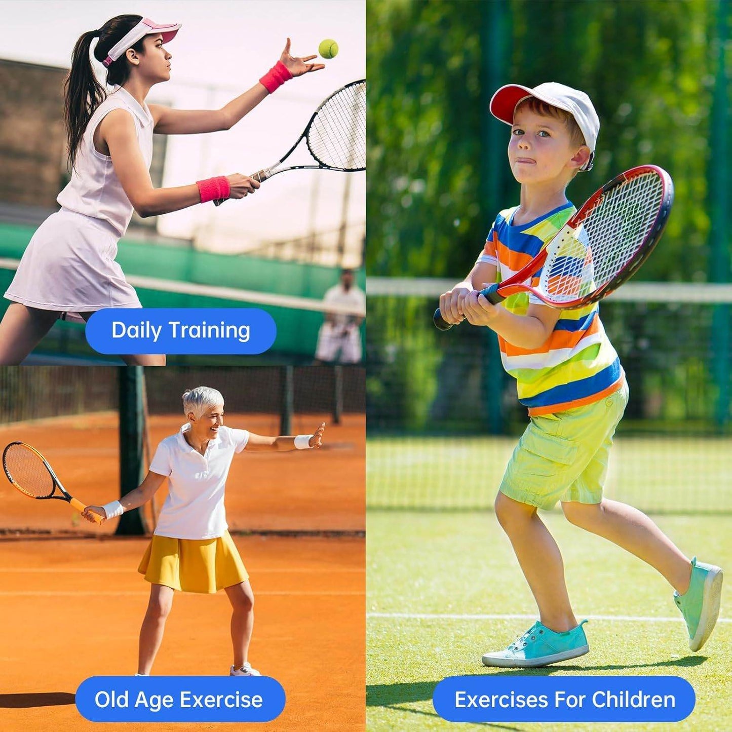 Tennis Trainer Rebound Ball for Solo Practice Indoor & Outdoor