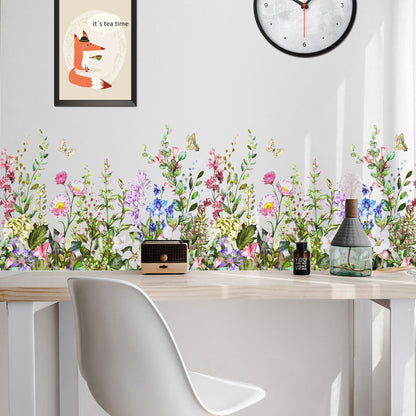 Plant Flower Creative Loop Multiple Collage Wall Stickers