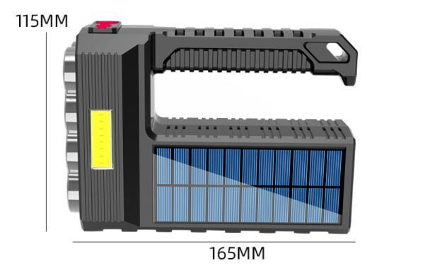 Linterna Led Recargable Solar Usb