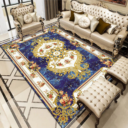 Tapis de canapé de table basse de salon de chambre à coucher de style européen