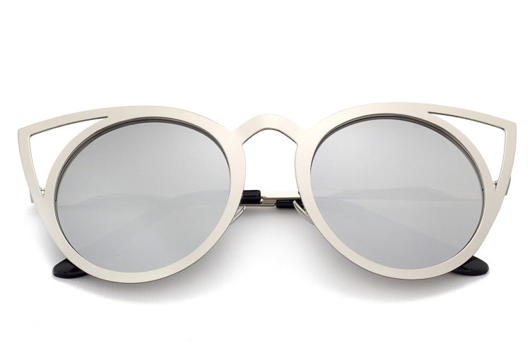 Colorful Reflective Cat’s Eye Sunglasses – Retro & Trendy UV Protection Eyewear