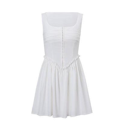 European And American Ins Hot Girl Slim Fit Slimming Simple Temperament Dress