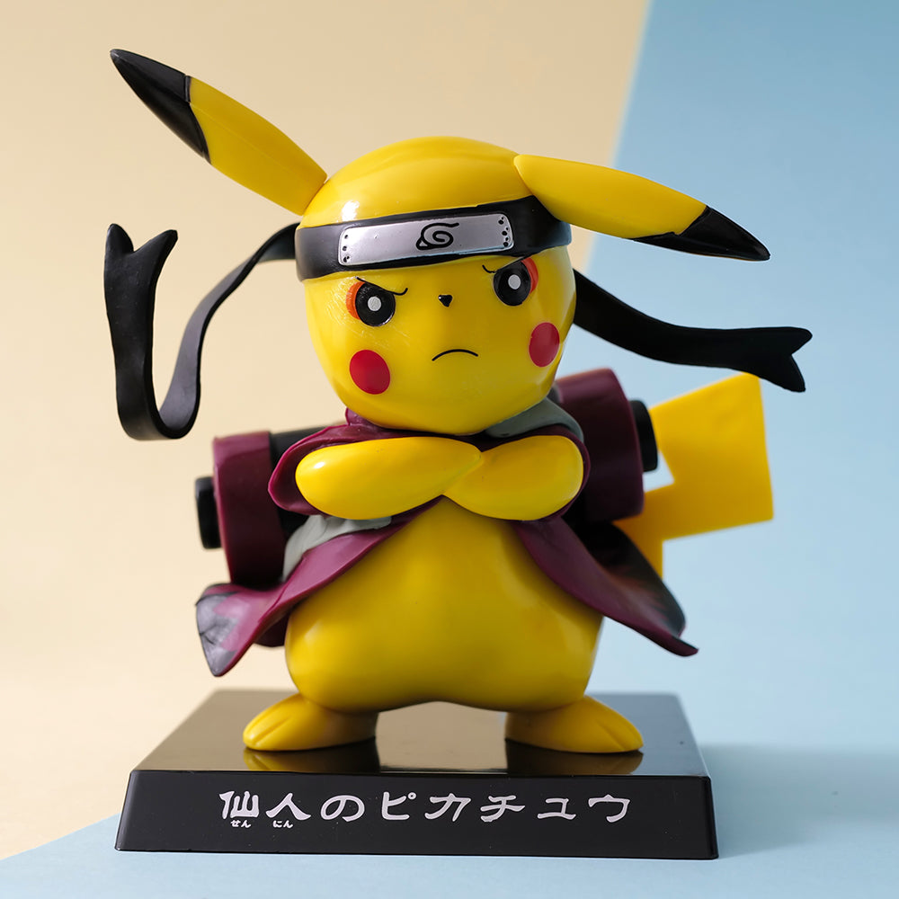Pikachu x Naruto Anime Crossover PVC Figure
