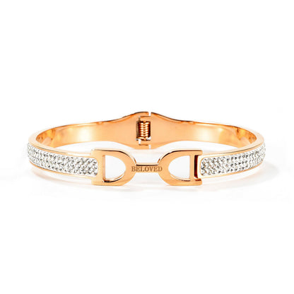 Fashion Light Luxury Tassel Letter D Titanium Steel Bracelet Women