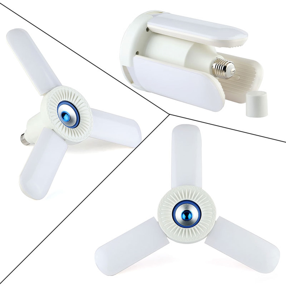 Lampe de musique Bluetooth pliante à trois feuilles RVB