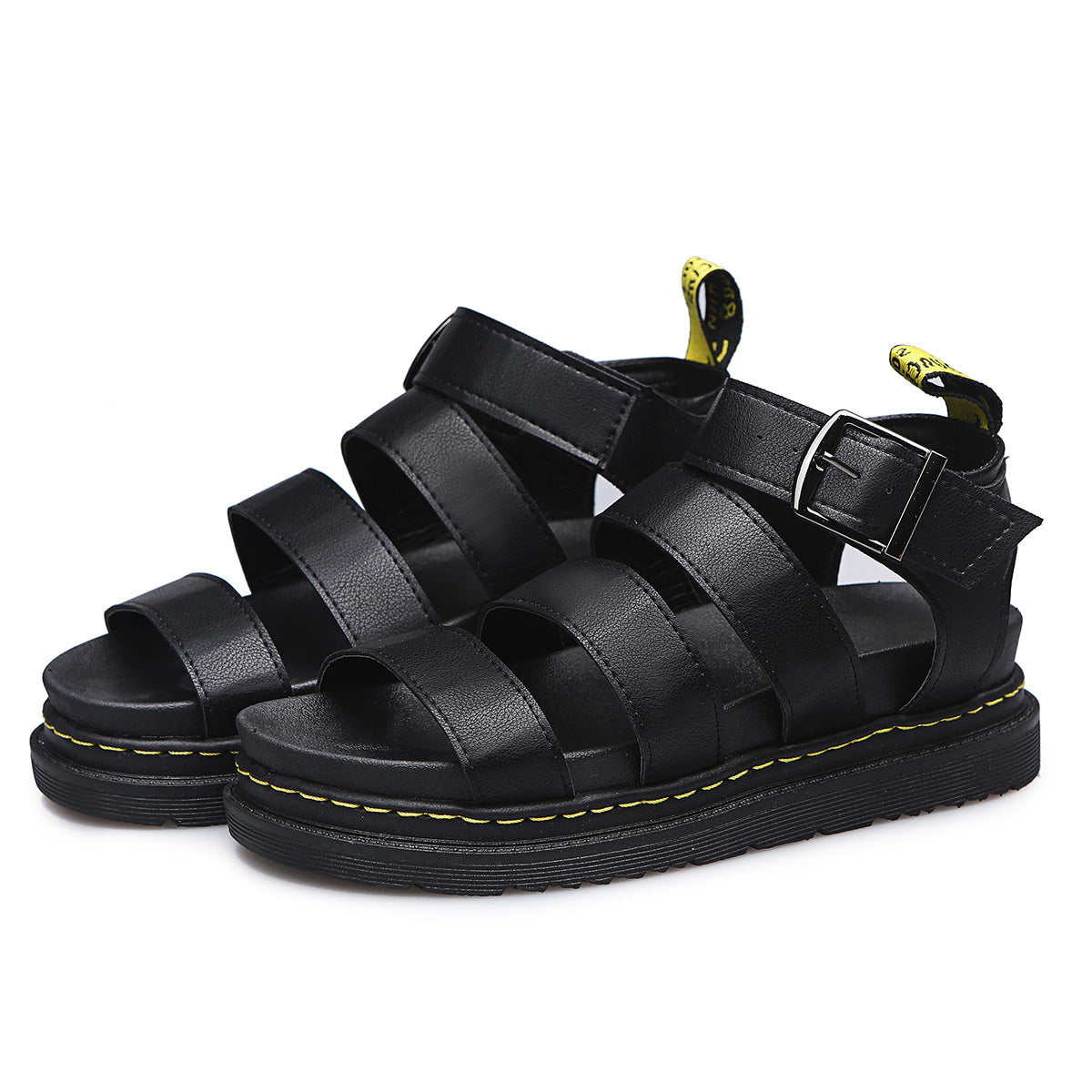 Buckle Sandals Flat Platformthick Shoes