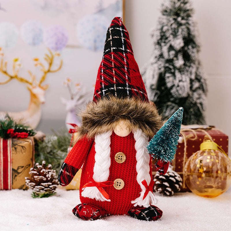 Adornos de muñeca sin rostro rojos de moda