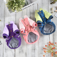 Puppy Reflective Strip Stitching Jacket Clothing