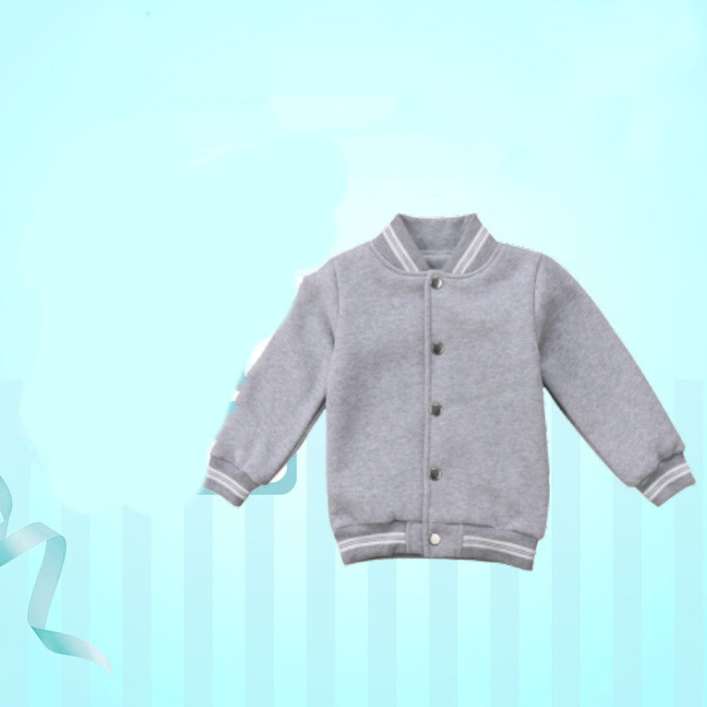 ABRIGO GRUESO INFANTIL GRIS LETRAS CORAZÓN DERECHO SUPERIOR