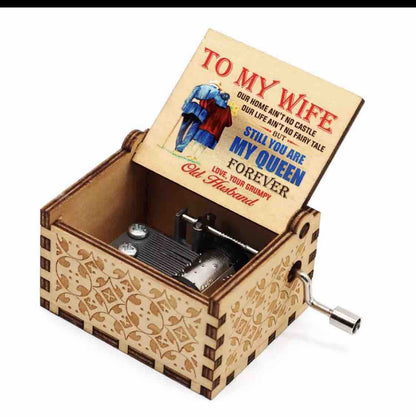 Painted music box creative gift decoration