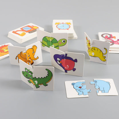 Cartoon Educational Toys Matching Puzzle Early Education Toys