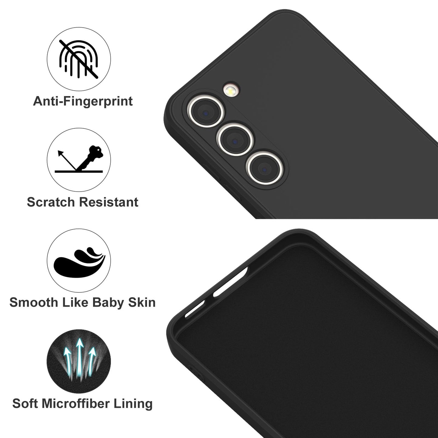 Samsung Galaxy S23 Liquid Silicone Case - Slim Full Body Stylish Protective Cover