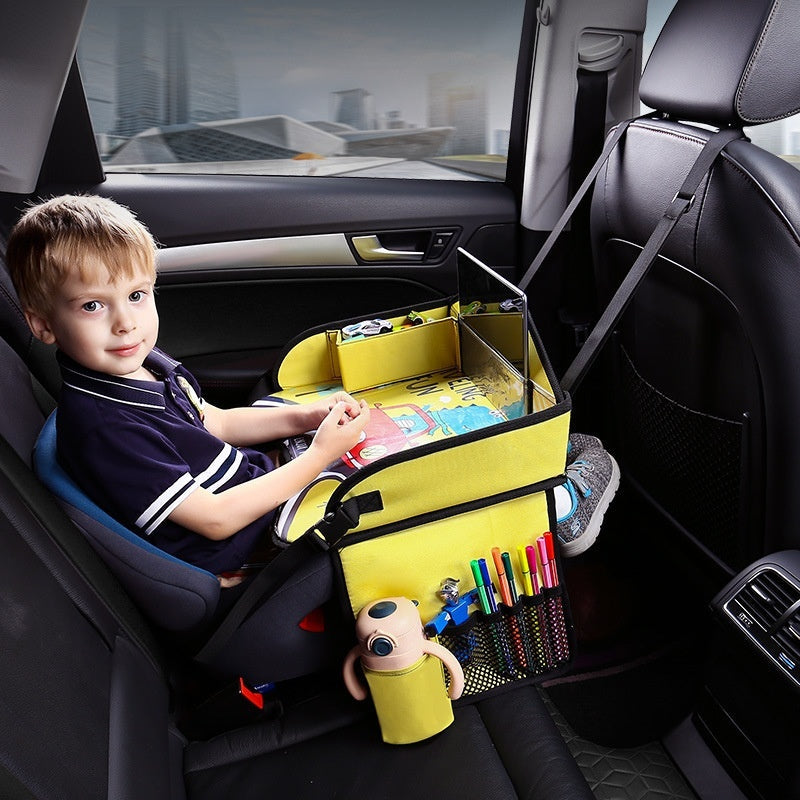 Assiette pour enfants CAR - Produit fantastique pour bébé - Plateau de rangement arrière de voiture