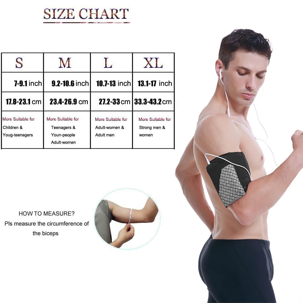 Phone Armband for Running - Universal Cell Phone Holder for Fitness and Gym Workouts