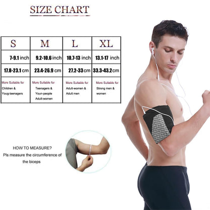 Phone Armband for Running - Universal Cell Phone Holder for Fitness and Gym Workouts