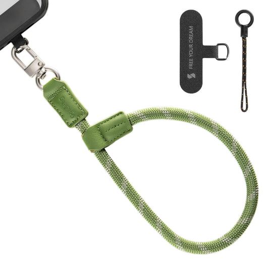 Phone Wrist Strap 38cm - Leather and Nylon Hand Strap for Smartphones