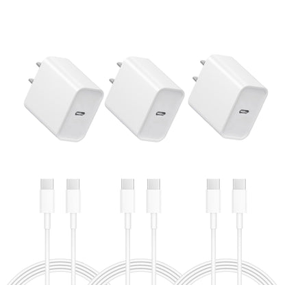 16 15 Chargeur : Charge rapide – Chargeur USB C – IPhone 17 16 Charge avec 3 packs