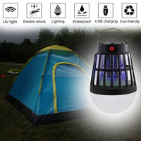 Lampe solaire électrocuteuse