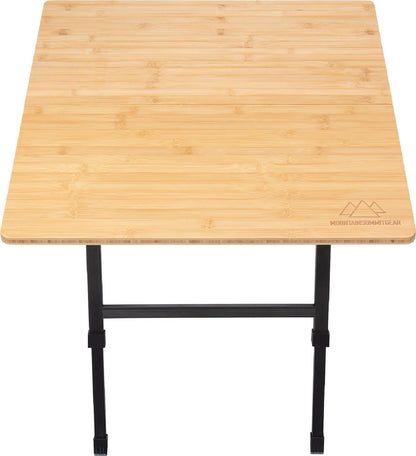 Mesa de camping plegable de bambú - Mountain Summit Gear