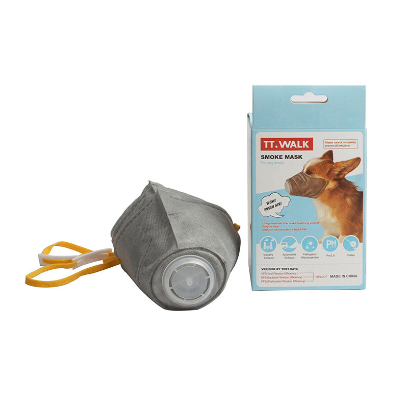 Masques anti-buée anti-brume pour chiens, masque anti-poussière anti-pollution, muselière douce en coton pour chien, masque buccal pour animaux de compagnie, filtre respiratoire PM2.5, produits pour animaux de compagnie