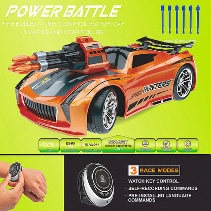 Coche de juguete recargable con control de voz y programación inteligente