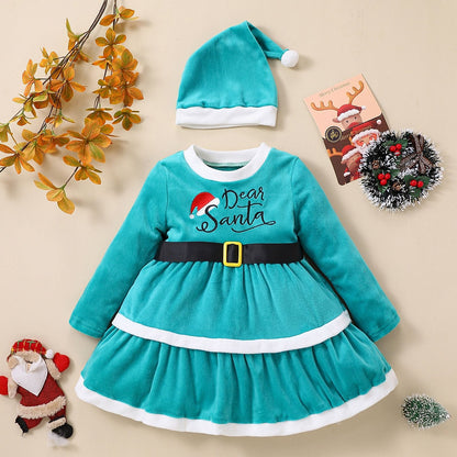 1-5 Years Christmas Winter Girls dress