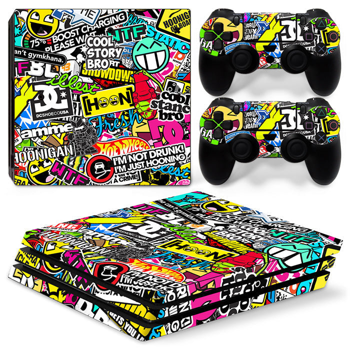 Autocollant pour console, dessin animé tendance, film de personnalité hipster