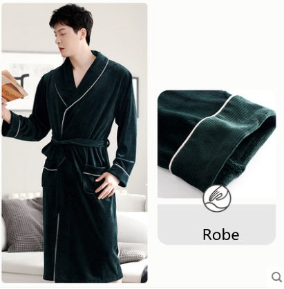 Robe unisexe d'hiver en velours de flanelle île de Bourgogne pour hommes et femmes
