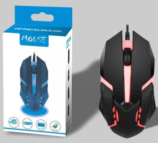 Souris filaire d'ordinateur E-sport Lumière respirante colorée Lumineuse USB Bureau Gaming